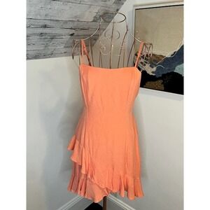 NWT Francesca's Coral Tie Back Sundress Large